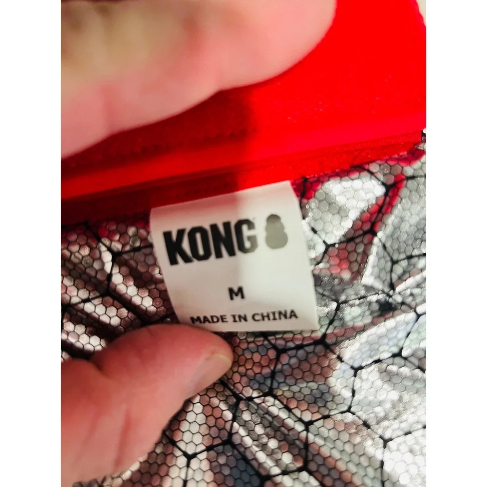 KONG Dog Vest Insulated Thermal Reflective Lining Red Medium
